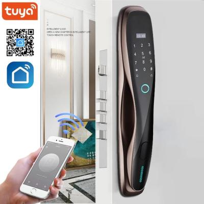 China Apartment / Home Face Recognition Door Lock Cool Smart Door Lock With Camera for sale