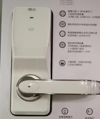 Cina Chiusura alberghiera RFID in lega di zinco Chiusura a maniglia elettronica bianca in vendita