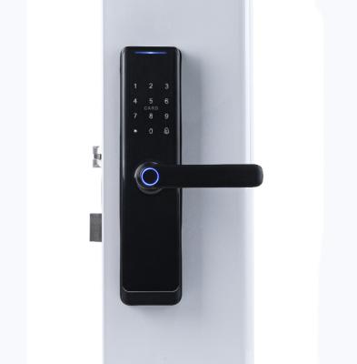 Chine 2024 Nouvelle application WiFi étanche à l'eau Smart Door Lock ELA E-515 Fermeture biométrique empreinte digitale poignée de porte à vendre