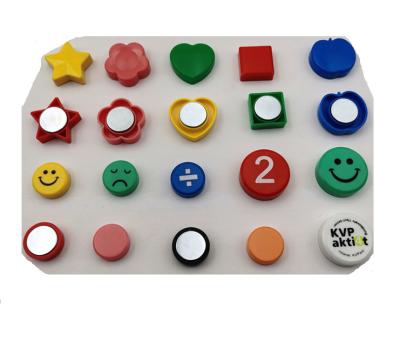 China Shape Customized Magnetic Push Pins Fridge Magnet Plastic Button For Whiteboard Magnet for sale