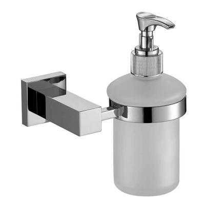 China Foam Wall Mounted Soap Dispenser Zinc Glass Soap Dispenser Bathroom for sale