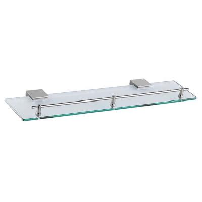 China Wall Mounted Type Zinc Alloy Glass Shelf Bathroom for sale