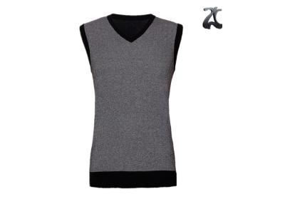 China Jersey breit Sweatervest voor Mensen Al Katoen Sleeveless V - halsoem de Dienst Te koop