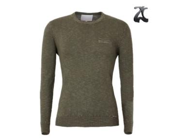 China 100% Cotton Mens Crew Neck Jumper Sweaters , Knitwear Pullover Fall Sweaters For Men for sale