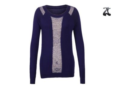 China Der Pullover-Strickjacken-langärmliger spätester Entwurf der Frauen des runden Halsausschnitts für Herbst/Winter zu verkaufen