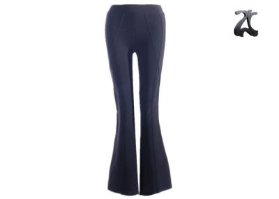 China Women Long Black Bootcut Leggings Sweater Pants With Full Needle Knitting for sale