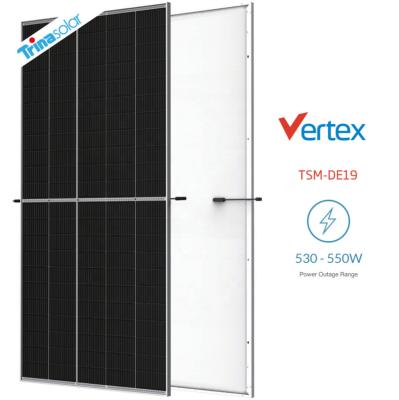 China Top Sale Trina Solar Vertex S Solar Panel Price 545w 550w 555w China Monocrystalline Solar Panel 210mmx210mm for sale