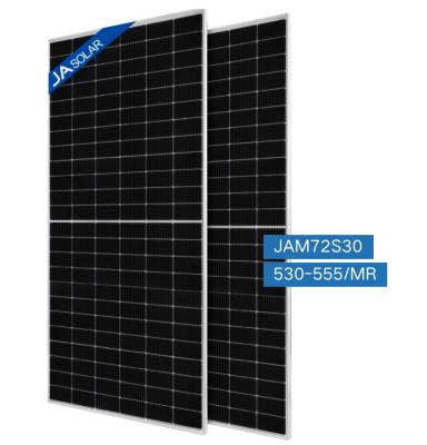 China JA Solar Cells 550W 72 Mono PERC Half-Cell Double Glass Module Solar Panels For Solar System 182mmx182mm for sale