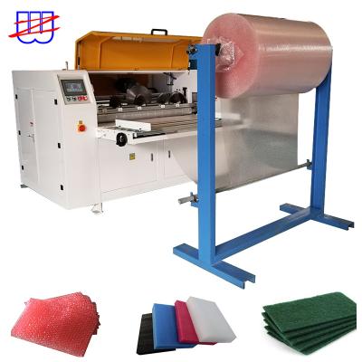 China Full Automatic PE EPE EVA Foam Roll Sheet Cutting Bubble Wrap Air Bubble Film CNC PLC Control CNC Packaging Material Production and Slitting Cross Cutter for sale