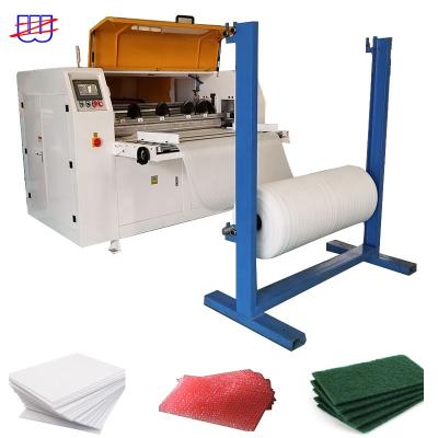 China EVA Foam Roll Sheet PLC CNC Fully Automatic Air Control Bubble Cushion Pearl Cotton Film Intelligent Cutting and Slitting Cutter for sale