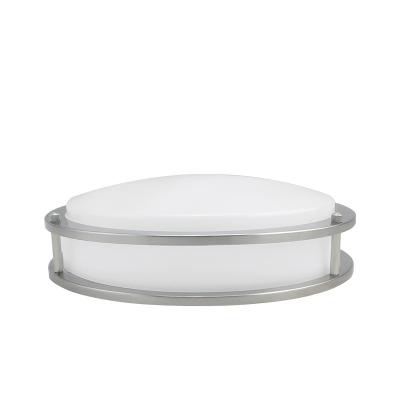 China WORBEST Round 15W 25W Modern Outdoor Mount LED Ceiling Nickel LED Lamp Brushed Ceiling Light with ETL cETL for sale