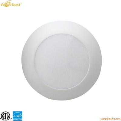 China Free Of Screws Stamping Fe 120v 6inch 13w Dimmable 3000k Led Disc Downlight For ETL ES Listed for sale