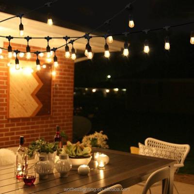 China Christmas Lights Lovely Waterproof Decoration 24feet or 48feet Warm White Dimmable Led String Lights for sale