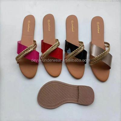 China Breathable Wholesale 1.3 Dollar MX004 Ladies Mix Patterns Mix Colors Mix Size 36-41 Female Slippers for sale