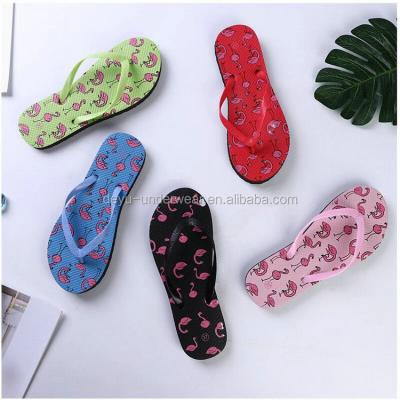 China DDL007 Wholesale 0.4 Dollar Ladies Breathable Mix Prints Mix Size 36-40 PVC Material For Women Bedroom Slippers for sale