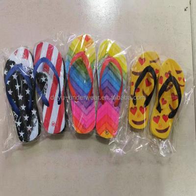 China Waterproof 0.48 Dollars MX005 Series Size 24-35 Mix Print Kids Light Weight Eva Pattern Rubber Flip Flop Sandal Summer Waterproof Slippers for sale