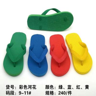 China Others 1.14 Dollar Model WYX051 USA Size 9-11 PVC Material Kids Summer Slippers for sale