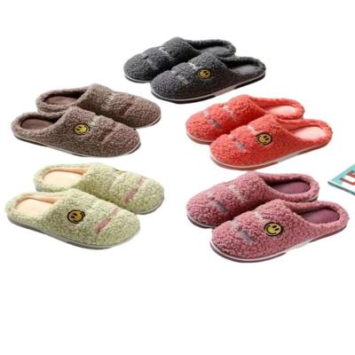 China Recyclable 1.89 Dollars Model WYX063 Small Size 26-29 Kids Winter Fur Hotel Slippers With Different Colors for sale