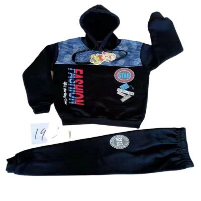 China Motorcycle & Biker 3.85 dollar model YQ112 running ready sweatpants and unisex hoodie set for kids for sale