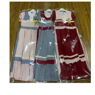 China $2.95 Breathable Style YQ1495-10 Size 6-16 Summer African Dresses Set For Kids Girls for sale