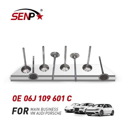 China Stainless Steel SENP Auto Parts New Product Stainless Steel Intake Engines Valve and Exhaust Engines Valve For VW Passat Sagitar 06J 109 601 C for sale