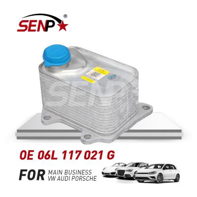 China Wholesale Alloy SENP Car Parts Cooling System Aluminum Oil Cooler For Audi A6 A7 Q3 Q5 06L 117 021 G-Guangzhou Spare Parts for sale