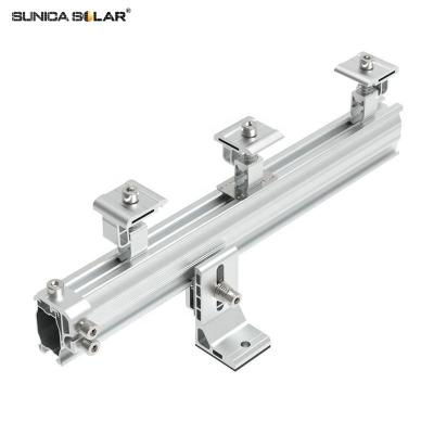 China Easy Installation SUNICA Galvanized Steel Ground Solar Mounting System Bracket / Racking / Mounting for sale