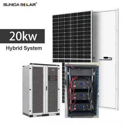 China 20KW Household Photovoltaic Solar Power System Price With 550W PV Panel Made In China for sale