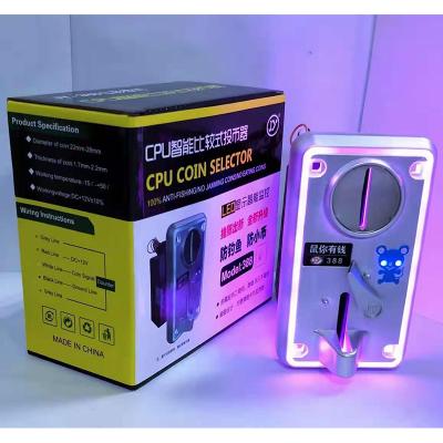 China CPU Program Control and Correctly Mark Coin Acceptor High Quality Game Coins Coin Selector with LED for Arcade Game Machine for sale