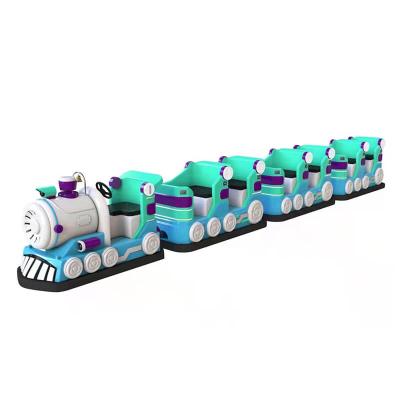 China Fiberglass / Metal Theme Park Electric Small Train Kiddie Rides Game Machine For 12players for sale