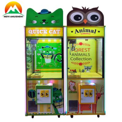 China Wooden/Aluminum Alloy/Glass Personalized Gift Machine Custom Toys Claw Crane Game Machine Arcade Coin Operated Vending Machine For Sale for sale