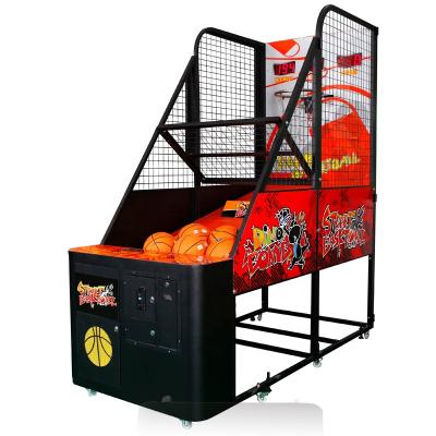 China Metal+acrylic+wood Basketball Match Machine Coin Operated Normal Indoor Sports Street Basketball Arcade Game Machine For Adult for sale