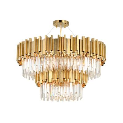 China Modern k9 chandeliers and modern contemporary luxury crystal pendant lighting lamps for sale