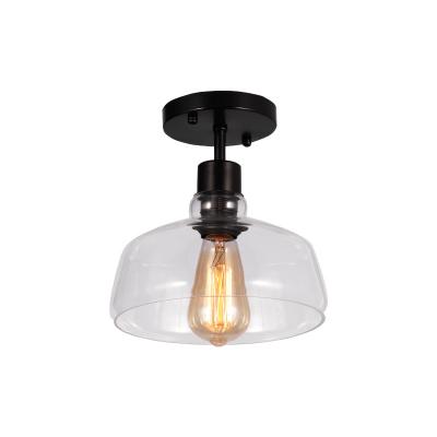 China Simple Minimalist Vintage Indoor Decorative Modern Lighting Rustic E27 Bubble Glass Industrial Ceiling Lamp for sale