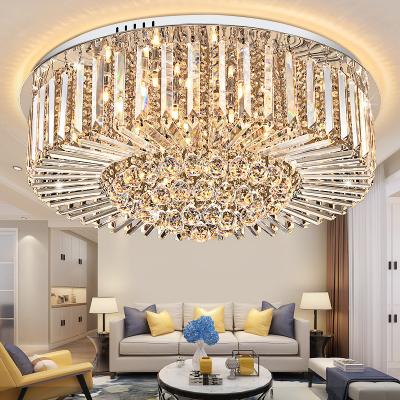 China Low Voltage Hotel Elegant Living Room Large Outdoor Mounted Crystal Ceiling Light, Glass Ceiling Lamp for sale