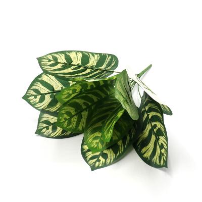 China New Taro Plant Leaf Modern Artificial Decoration Bouquet Plastic Wedding Artificial Flower for sale