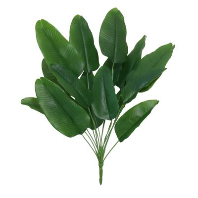 China Real Touch Artificial Banana Leaf Bundle 70cm Modern Hawaiian for sale