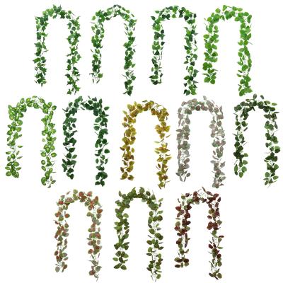 China Modern Artificial Green Ivy Plant Vine Party Wedding Decoration Artificial Rattan for sale