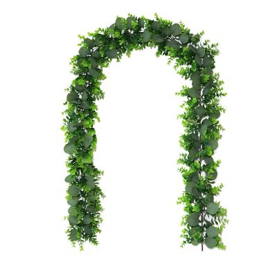 China Modern Plastic Artificial Eucalyptus Rattan Artificial Rattan Wedding Decoration Green Plant Eucalyptus Green Plant Plant for sale