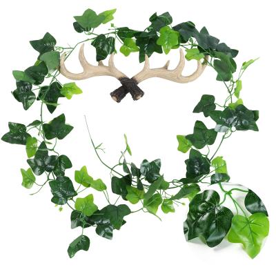 China Artificial Plant/Europe/Plant Simplicity Ivy Artificial Plastic Green Leaf Vine Leaf Garden Wall Hanging Decoration for sale