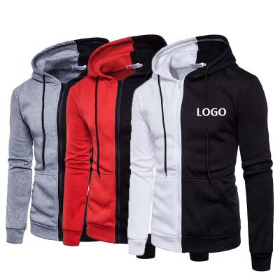 China Anti-Wrinkle Custom Sweater Bespoke Mens Hoodie Jacket Printed Loose Cheap Sweater Jacket Mens Zipper Hoodie for sale