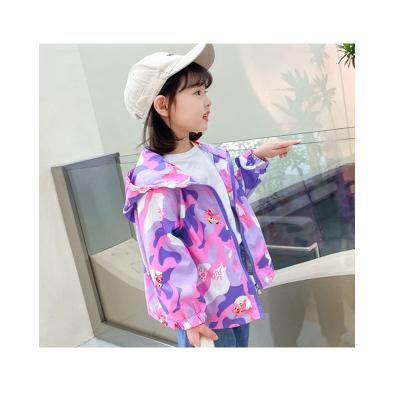 China 2021 New Autumn Winter Children's Clothing Cool Children's Jacket Coat Girls Hooded Jacket Girls' Jacket 100% Cotton for sale