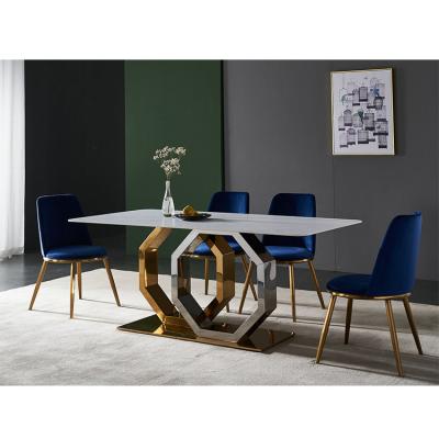 China / Nordic Style Cheap Price Top Board Table Dining Furniture Marble Dining Table for sale