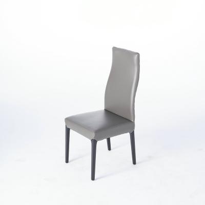 China Lightweight Industrial Modern Simple High Back Chair Household Leather Dining Chair for sale