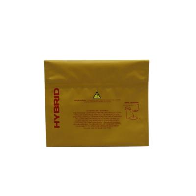 China Biodegradable Small Food Packaging Bag Rolling Tobacco Pouch Bag With Zipper And Sticker for sale