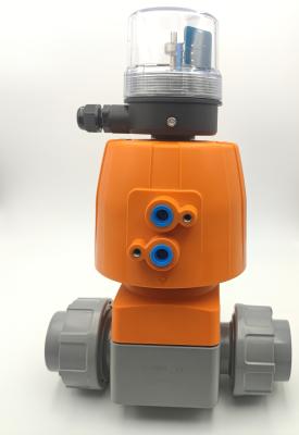 China PVC-U / PVC-C Plastic Diaphragm Valves With Pneumatic Actuator for sale