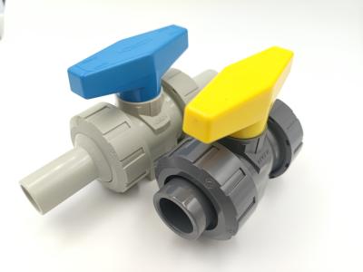 China JP Standard Plastic Ball Valves PVC True Union Socket Or Spigot for sale