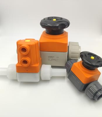 China Commercial PVC Plastic Diaphragm Valves PN 10 Suspension Type for sale