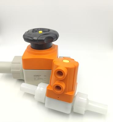 China Industrial UPVC Diaphragm Valve Plastic Linear Control Valve for sale