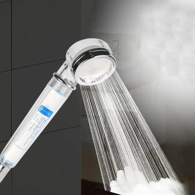 China With Economy 3 Negative Ion Shower Head Mineral Diverter Stone Shower Head Watering Function for sale